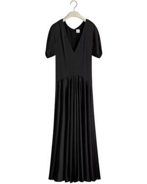 Dior Long Flared Dress - Black