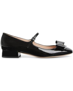 Gucci Ballet Flat With Bow - Black