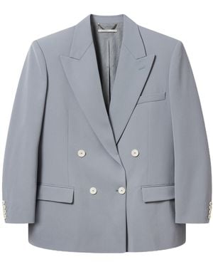 Stella McCartney Double-Breasted Tailored Blazer - Gray