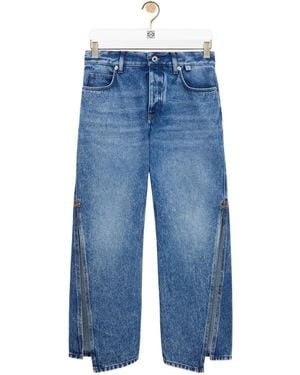 Loewe Flared Leg Denim Trousers - Blue