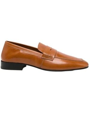 Dries Van Noten Round-Toe Loafers - Brown