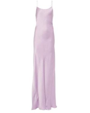 Victoria Beckham Satin Gown - Purple