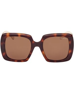Moncler Eyewear Square Frame Sunglasses - Brown