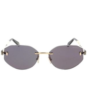 BVLGARI Bulgari Serpenti Forever Oval Frame Sunglasses - White