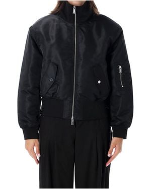 Frankie Shop Zip-Up Bomber Jacket - Black