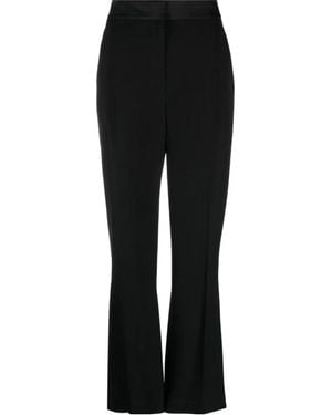 CASABLANCA Pleat-Detailing Concealed-Fastening Tailored Trousers - Black