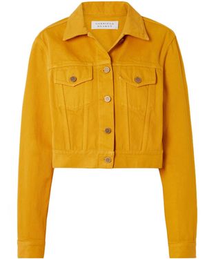 Gabriela Hearst Long-Sleeved Denim Jacket - Yellow