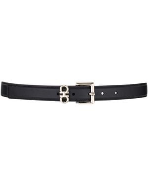 Ferragamo Ferragamo Donna H 25 Logo Buckle Belt - White