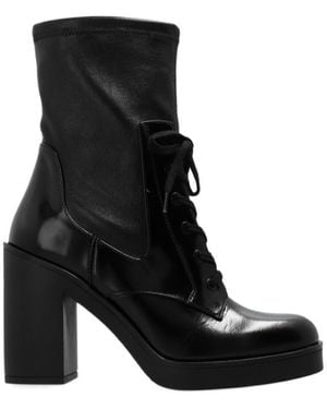 Stuart Weitzman Everitt Heeled Ankle Boots - Black