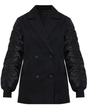 AllSaints Lorna Ruched-Sleeve Blazer - Blue