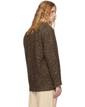 AURALEE Long-Sleeved Suit Coat - Brown