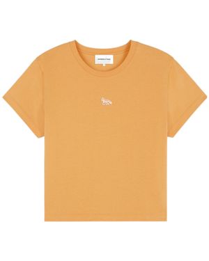 Maison Kitsuné Maison Kitsuné Baby Fox Patch Crewneck T-Shirt - Orange