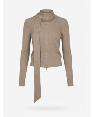 AYA MUSE Ribbed Knitted Jacket - Natural