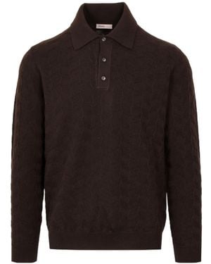 Herno Button-Up Knit Top - Black