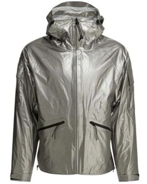 C.P. Company Reflective Zip Hooded Jacket - Grey