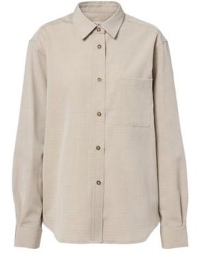 Rohe Wool And Silk Shirt - Natural