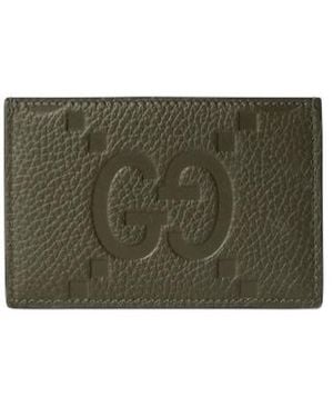 Gucci Gg Jumbo Card Case - Green