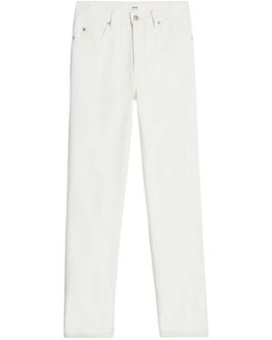 Ami Paris Straight Fit Trousers - White