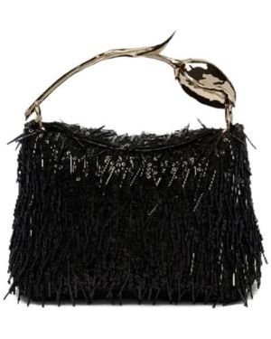 Erdem Mini Bloom Rose-Shaped Handle Tote Bag - Black