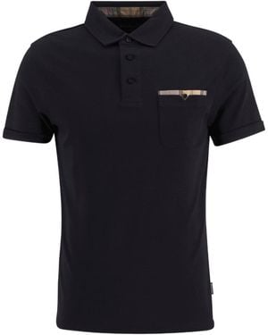 Barbour Corpatch Tailored Short-Sleeved Polo Shirt - Black