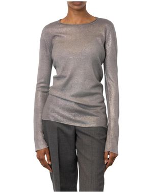 Avant Toi Round Neck Sweater - Gray