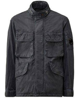 C.P. Company 50 Fili Wax Lens-Detail Jacket - Black