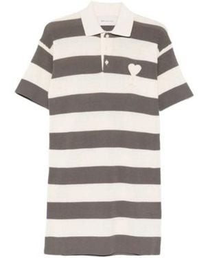 Ami Paris Short Sleeve Dress - Grey
