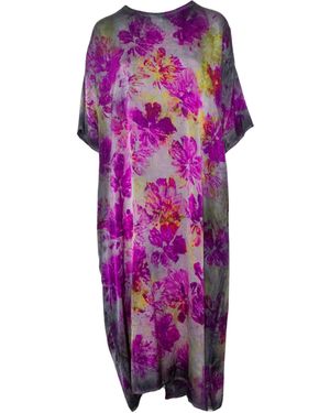 Avant Toi Short Sleeve Dress - Purple