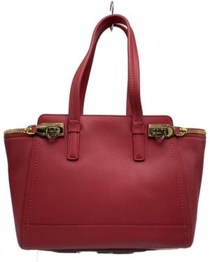 Ferragamo Double-Handled Shoulder Bag - Red