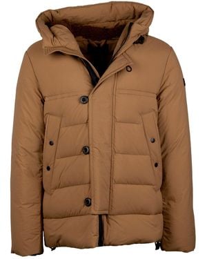 Peuterey Eddie Hooded Down Jacket - Brown