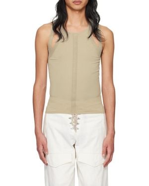 Dion Lee Sculpt Muscle Tank Top - Natural