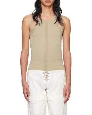 Dion Lee Sculpt Muscle Tank Top - Natural