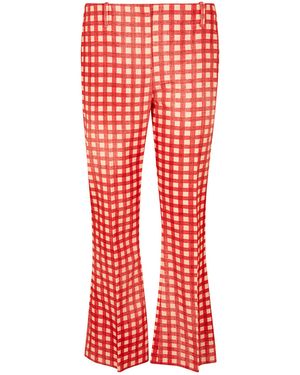 Ermanno Scervino Checked Flared Trousers