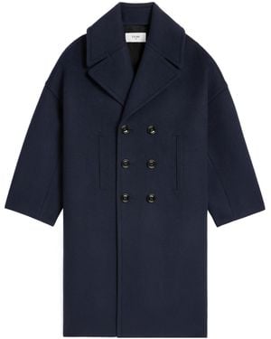 Celine Long Peacoat - Blue