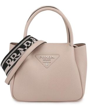 Prada Mini Flou Shoulder Bag - Pink