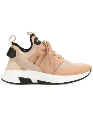 Tom Ford Jago Low-Top Sneakers - Natural