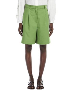 Weekend by Maxmara Cirino Cotton And Linen Bermuda Shorts in