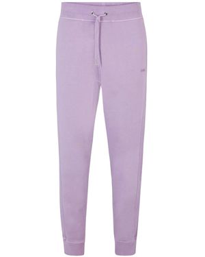 BOSS Sefadelong Closed Hem Jogging Bottoms - Purple