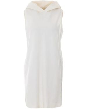 Twinset Pleated Lace Detailed Short Dress - White