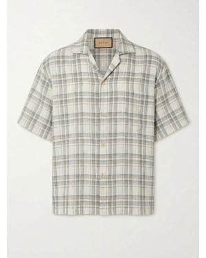 Gucci Kariertes Bowling-Shirt - White