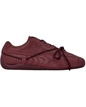 PUMA Textured Low-Top Sneaker - Purple