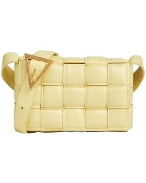Bottega Veneta Padded Cassette Small Crossbody Bag - Yellow