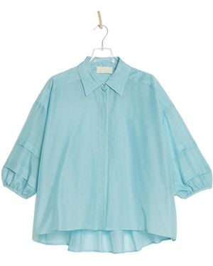 iBlues Three-Quarter Sleeve Shirt - Blue