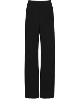 Vince Crepe Straight-Leg Pants - Black