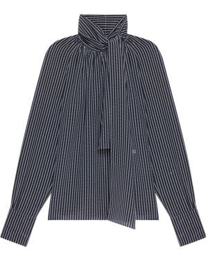 Givenchy Polka Dots Printed Blouse - Blue