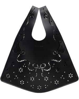 Simone Rocha Mini Laser-Cut Tote Bag - Black