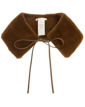The Row Ranya Mink Fur Collar - Brown