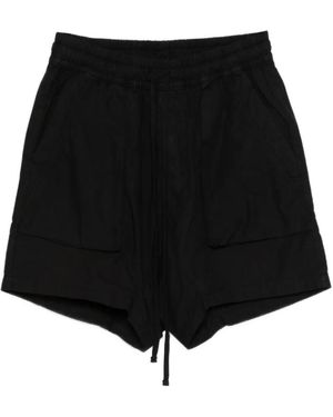 Thom Krom Drawstring Cargo Shorts - Black