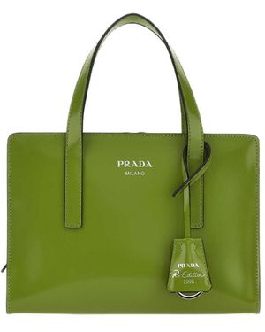 Prada Re-Edition 1995 Series Leather Handbag - Green