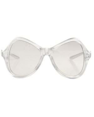 DIESEL Geometric Frame Sunglasses - White